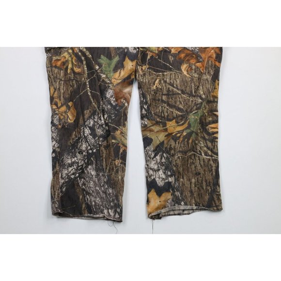 Vintage 90s Cabelas Mens Size 50x33 Distressed Wide Leg Camouflage Cargo Pants - Picture 11 of 11